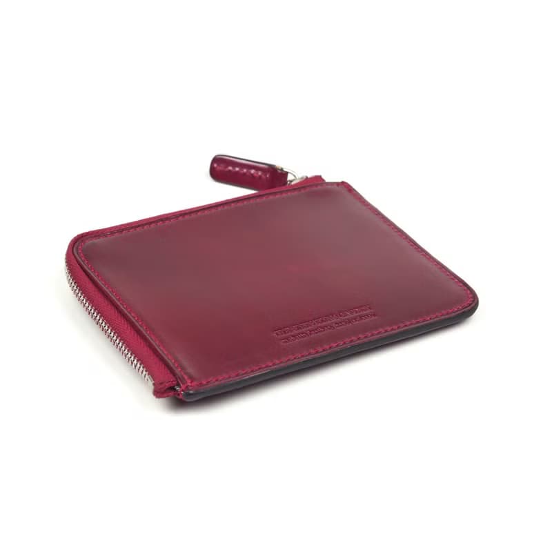 Card zip purse /Oxide RED