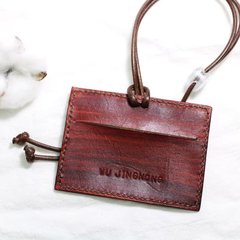 【材料包】手作皮件/安德烈橫式證件套/內附教學影片/新手友善