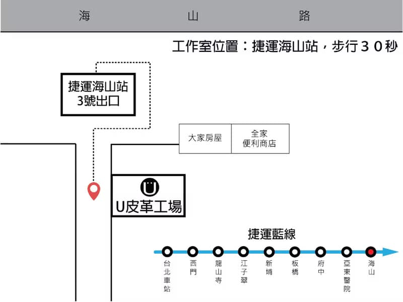 【體驗】【新北市捷運站旁】皮件手作課程－撞色護照包手作課