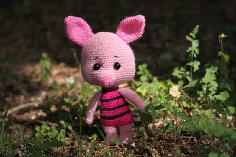 Crochet piglet, Pink piglet, piglet crochet, Cute piglet, funny piglet