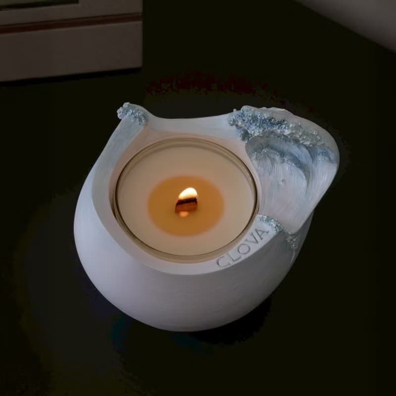 清雅花香調 | 海風捎來的花香信_浪濤造型香氛蠟燭【集朵雲CLOVA