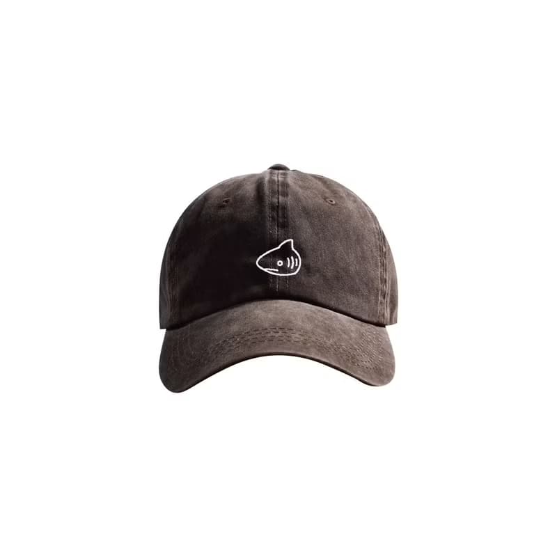 WHITE SHARK EMBROIDERY HAT / 大白鯊刺繡Cap帽 5色洗水
