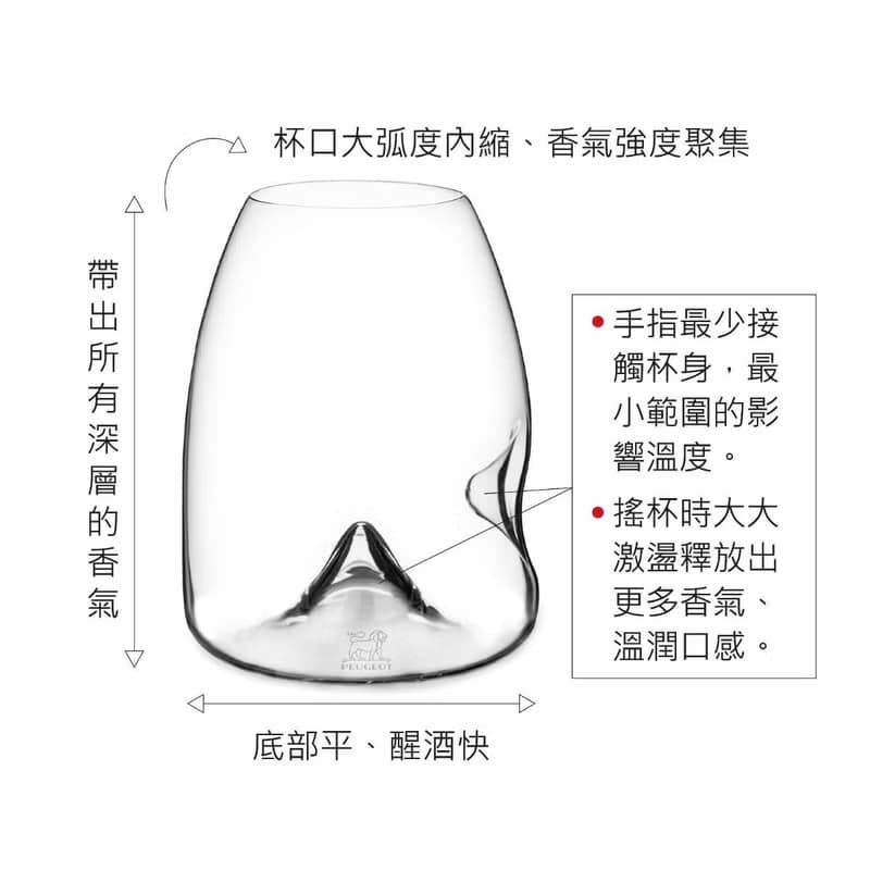 380cc【法國PEUGEOT】Les Impitoyables le Taster 手工無情杯