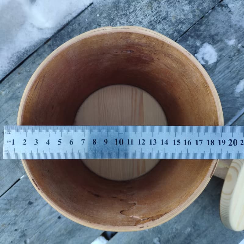 Big birch bark box, birch bark canister, tea box