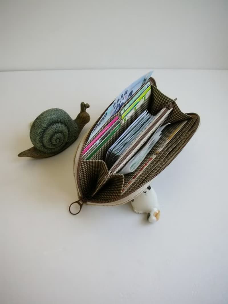 樂譜棉麻【藍色字譜/可可字譜】-長夾/皮夾/零錢包