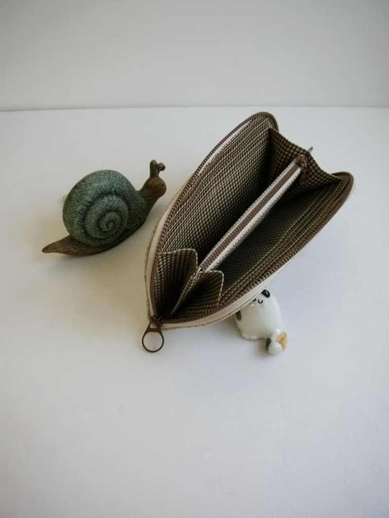 樂譜棉麻【藍色字譜/可可字譜】-長夾/皮夾/零錢包