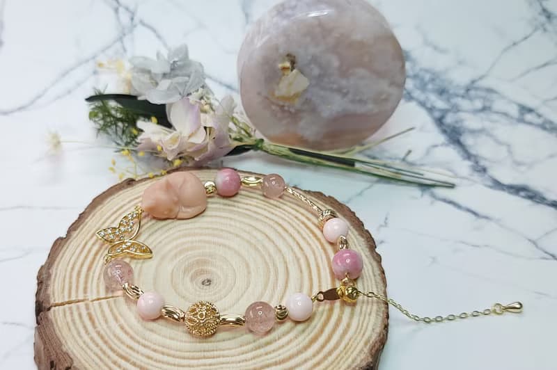 Six Cats 天然石設計款  貓 蝶 手鍊 祝福 開運招財 禮物