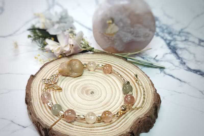 Six Cats 天然石設計款  貓 蝶 手鍊 祝福 開運招財 禮物