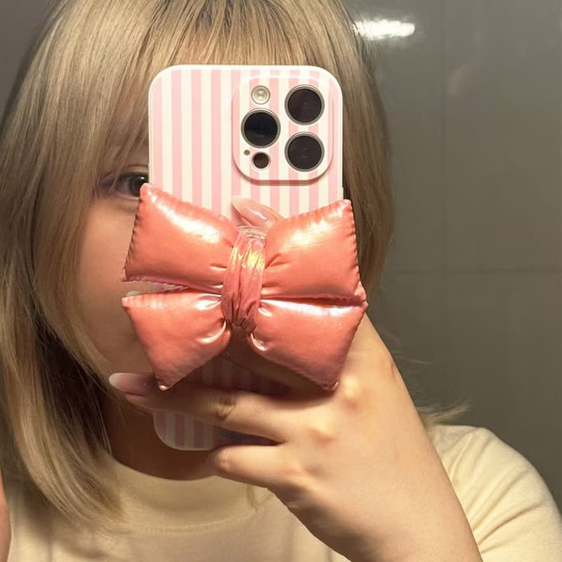 Sweetstore Supply原創甜美少女可愛立體伸縮蝴蝶結手機支架