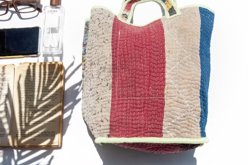 紗麗布手拿包 古布手提包 手工刺繡小物袋 手工縫紗麗便當袋-法國