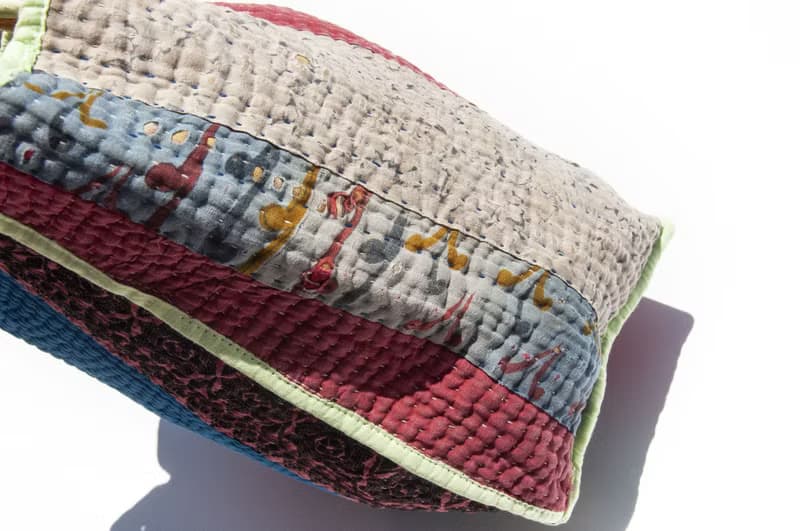 紗麗布手拿包 古布手提包 手工刺繡小物袋 手工縫紗麗便當袋-法國