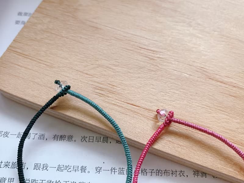 手作 山居即事。天然翡翠轉運珠復古編織手繩 文藝情侶閨蜜手鏈