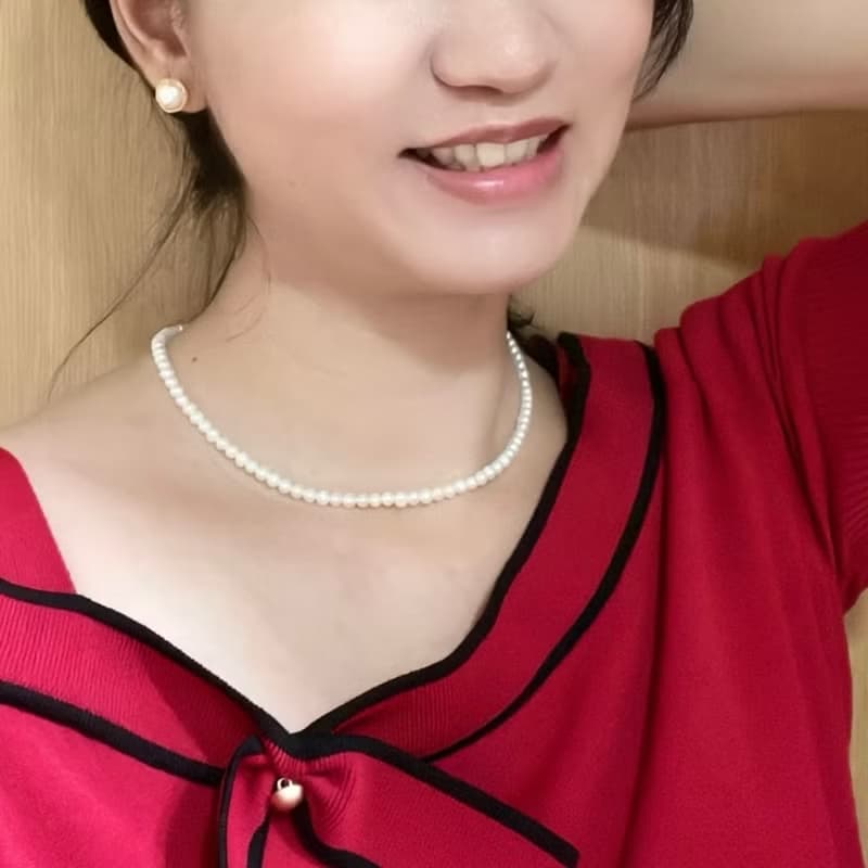 戀戀情深天然小珍珠典雅頸鍊【畢業禮物】