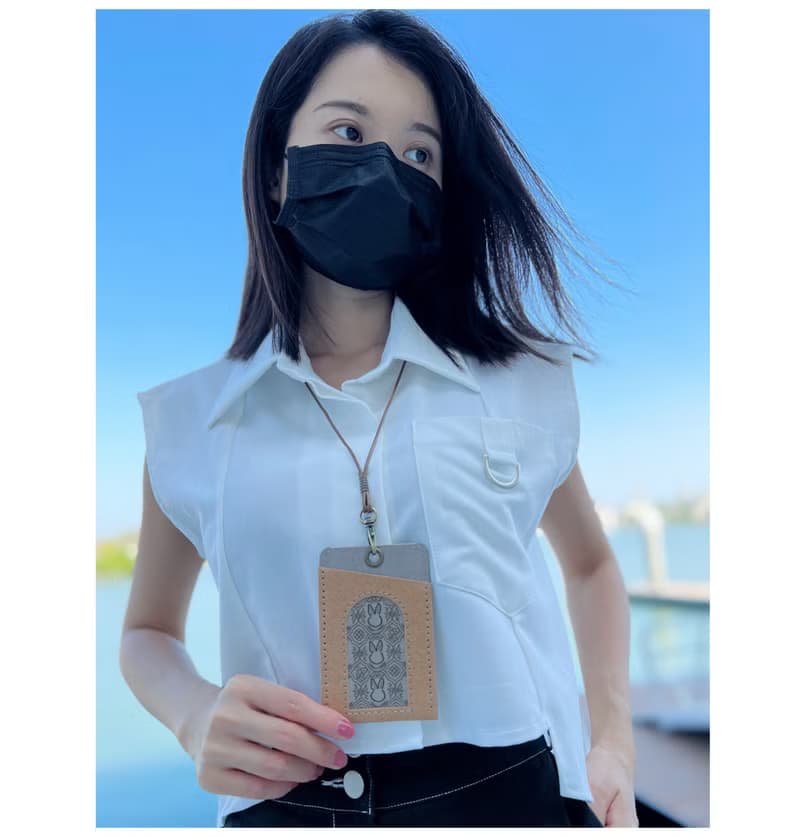 情人節 禮物 鏤空撞色 質感證件套 悠遊卡套-兔子 窗花