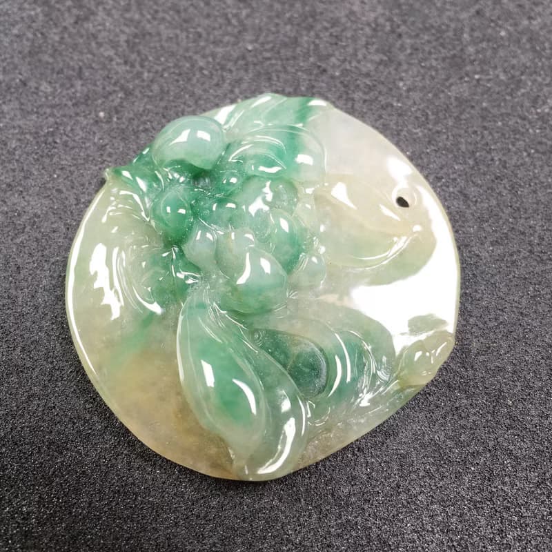 飄花翡翠蓮花 | 天然緬甸A貨翡翠 | 送禮