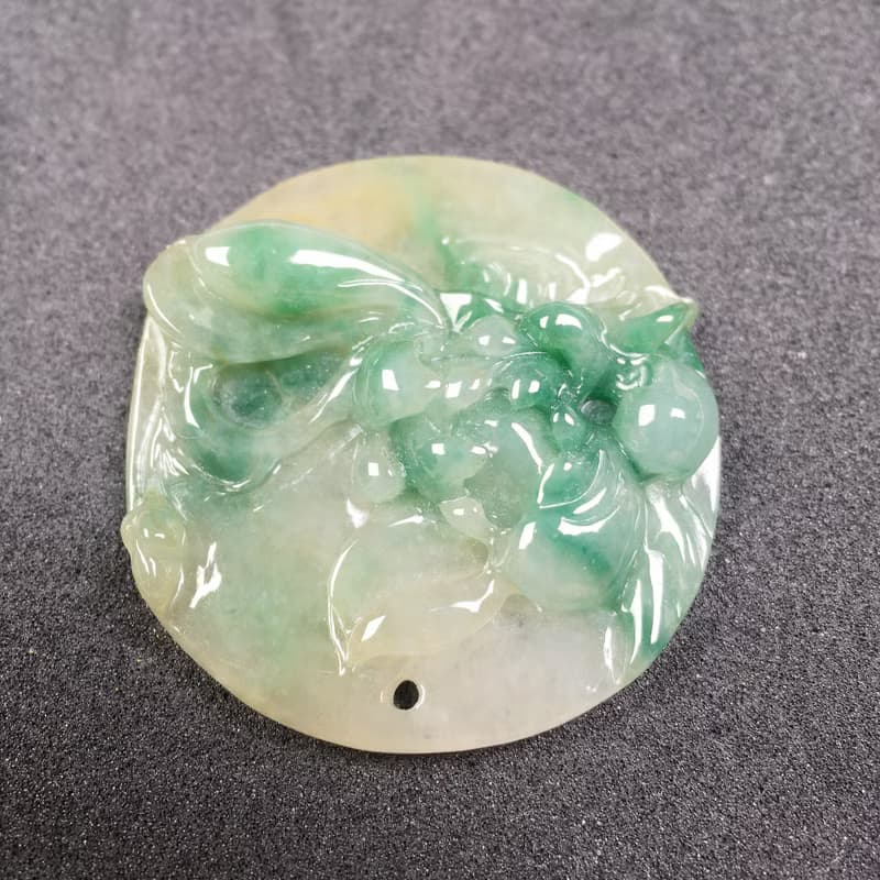 飄花翡翠蓮花 | 天然緬甸A貨翡翠 | 送禮
