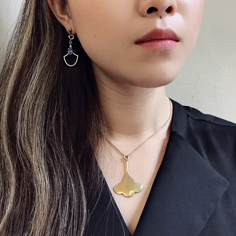 情人節禮盒_黃銅飾品組_美女與野獸_耳針款