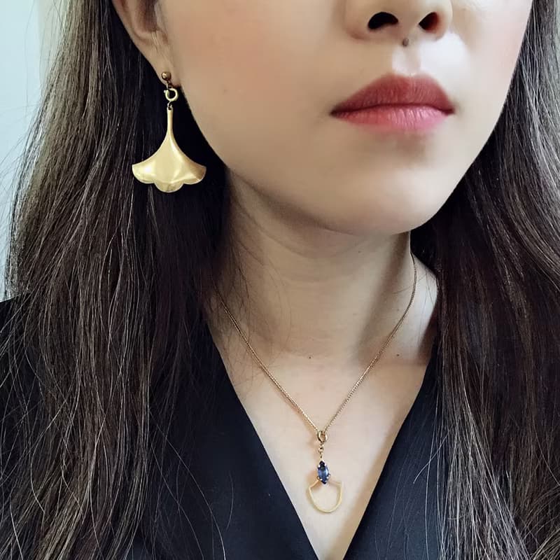 情人節禮盒_黃銅飾品組_美女與野獸_耳針款