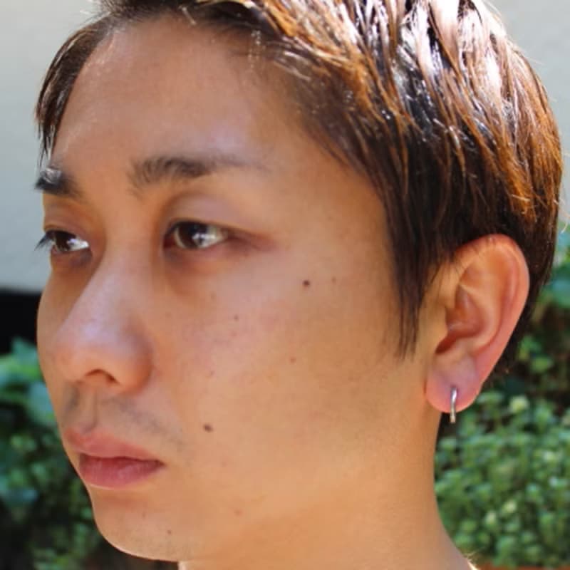 silver925 ピアス -fluent Pierce- (1P)　イヤリング　スターリングシルバー　フープピアス　日本