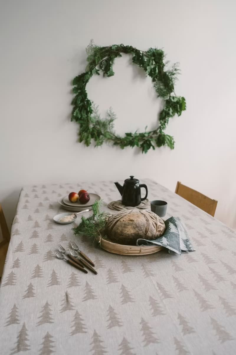 北歐設計師款 – 冷杉桌巾(147X147cm) Gran Tablecloth, Sand