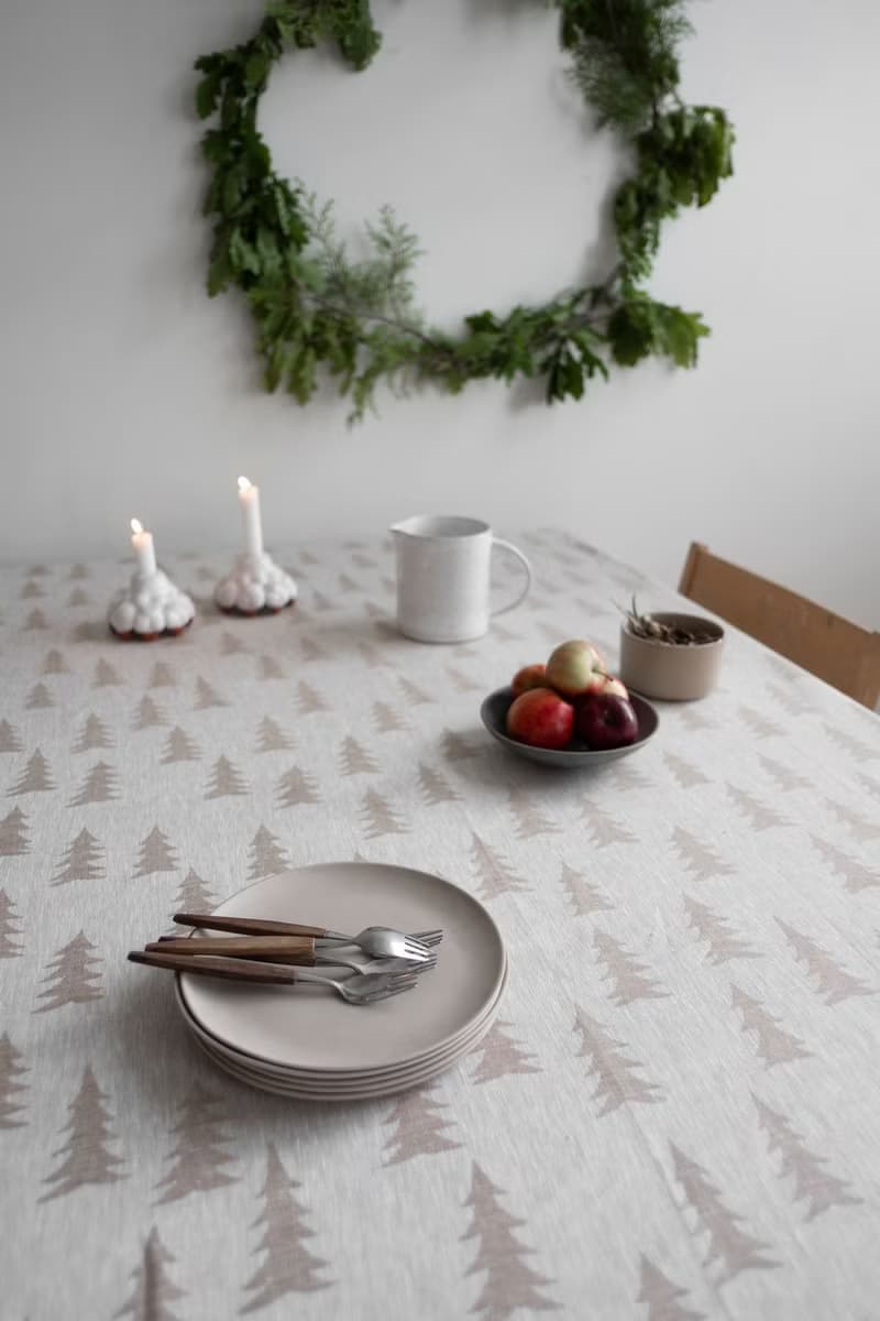 北歐設計師款 – 冷杉桌巾(147X147cm) Gran Tablecloth, Sand