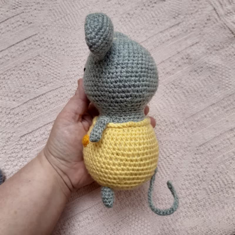 Hand crochet funny Mouse Stuffed toys Animals Plush toys Knit gift Amigurumi