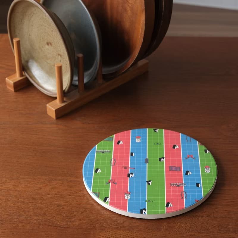 【錦源興】茄芷袋陶瓷防滑鍋墊 l 隔熱墊 止滑墊 圓形鍋墊 禮物