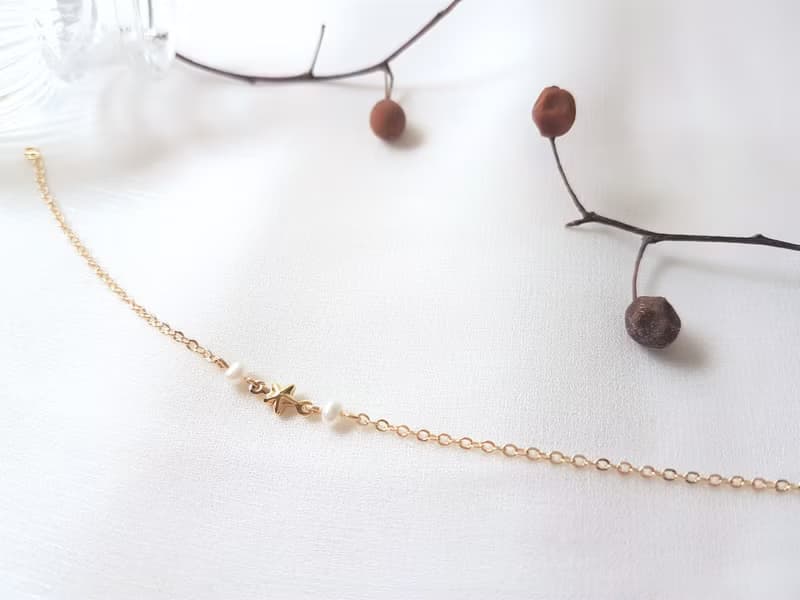 星之所向 ‧ 星星 珍珠 細手鍊