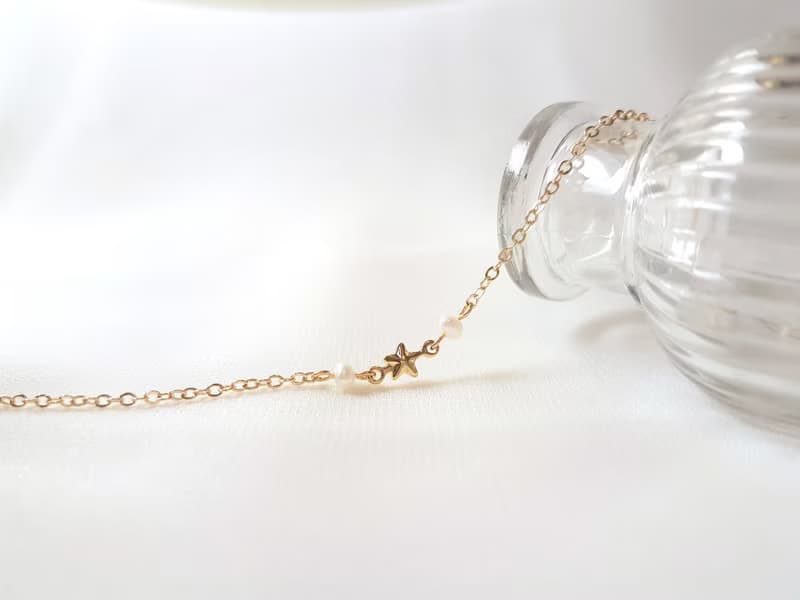 星之所向 ‧ 星星 珍珠 細手鍊