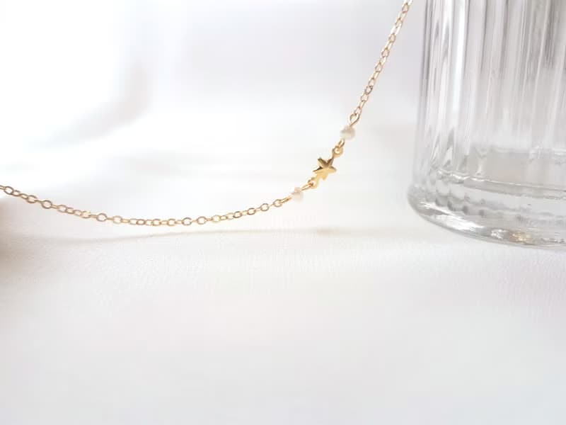 星之所向 ‧ 星星 珍珠 細手鍊