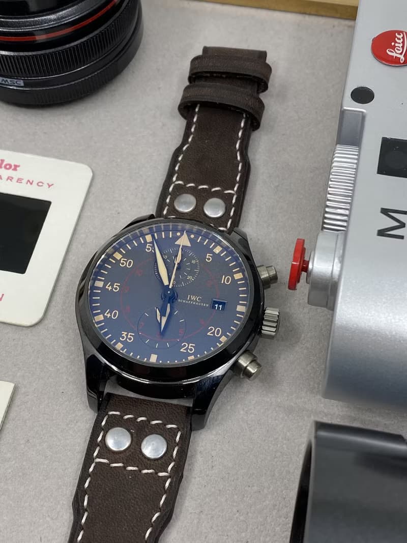 復古風深咖啡色皮革飛行員腕錶帶22mm 20mm IWC Rolex 錶帶訂製