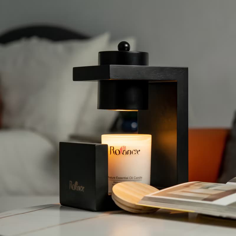 質感木G融蠟燈-黑色