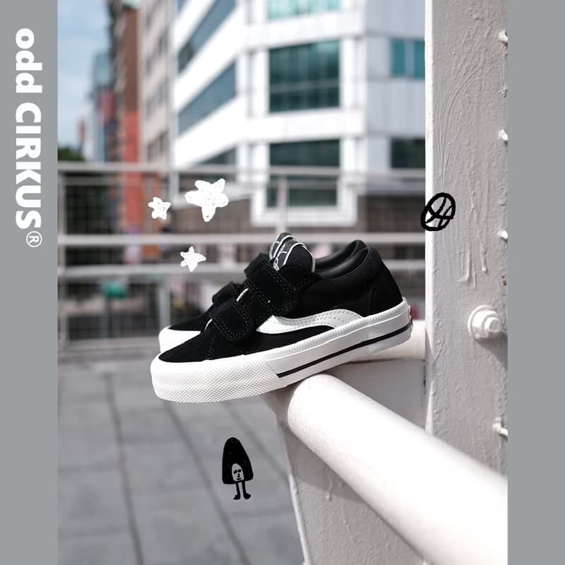 odd CIRKUS ASTLEY VELCRO KID-BLACK/黑色 魔鬼氈童鞋 滑板鞋