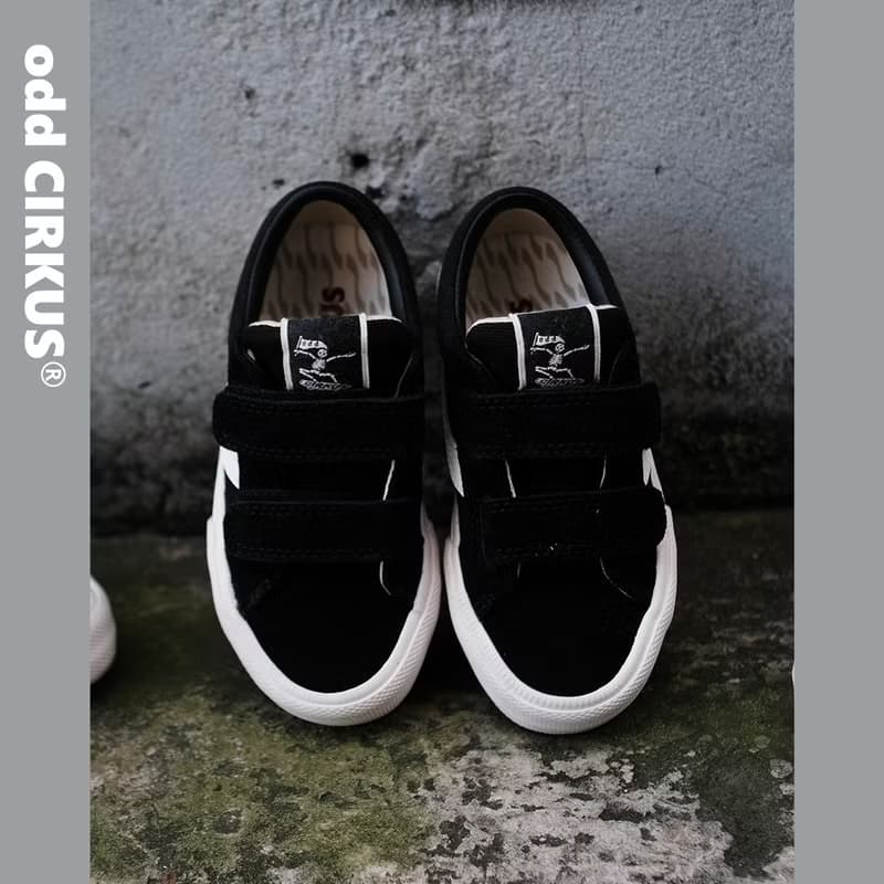 odd CIRKUS ASTLEY VELCRO KID-BLACK/黑色 魔鬼氈童鞋 滑板鞋