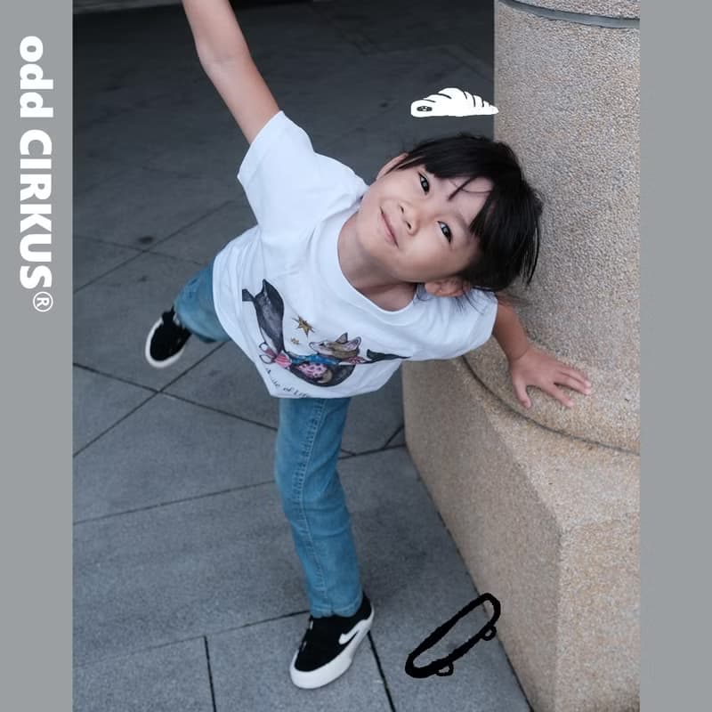 odd CIRKUS ASTLEY VELCRO KID-BLACK/黑色 魔鬼氈童鞋 滑板鞋