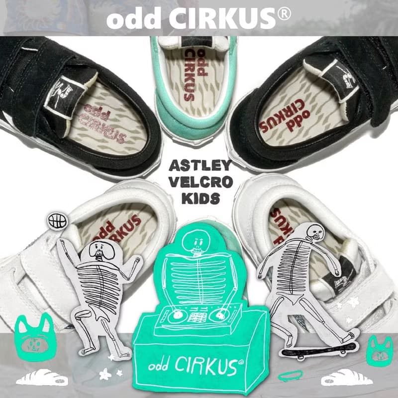odd CIRKUS ASTLEY VELCRO KID-BLACK/黑色 魔鬼氈童鞋 滑板鞋