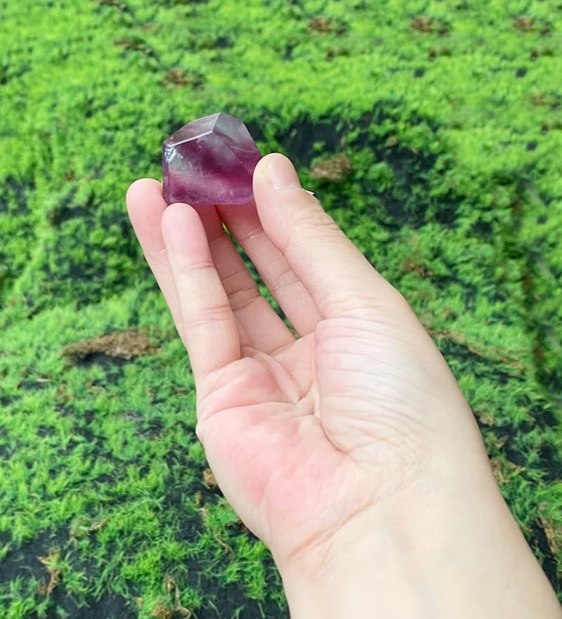 能量水晶-能量夢幻彩虹漸層螢石 增智慧 屏除雜亂思緒 入厝禮物