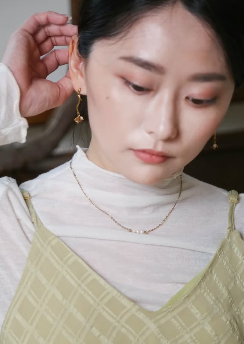 深山櫻 - 礦石 水晶 耳環 耳針 耳夾 (五色)