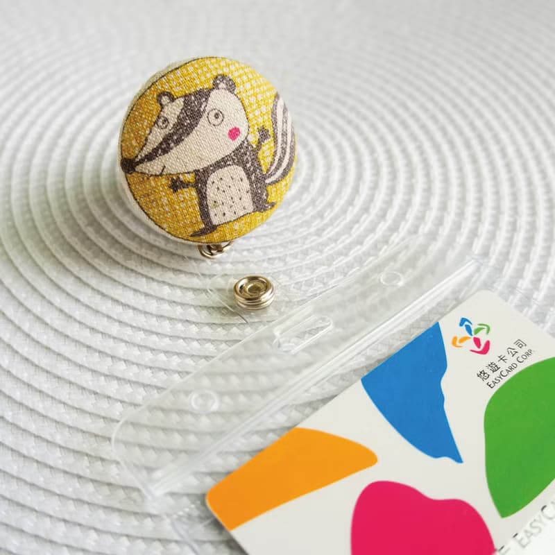 Lovely【日本布】松鼠伸縮扣環 +卡套、悠遊卡、證件套
