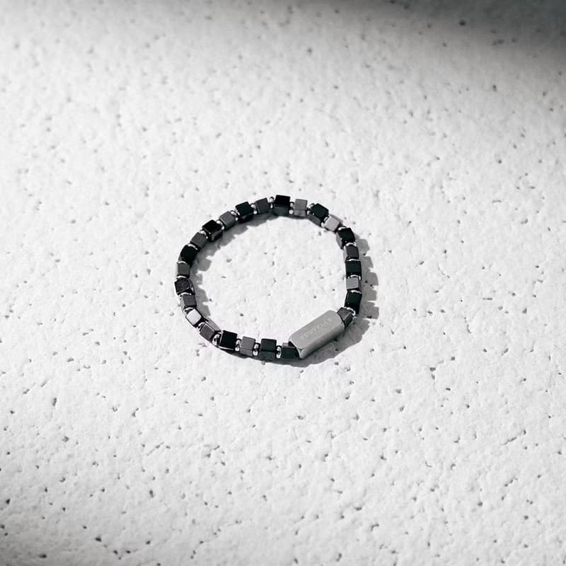 【NOUVELLE】Cube | 赤鐵礦。黑瑪瑙手鏈
