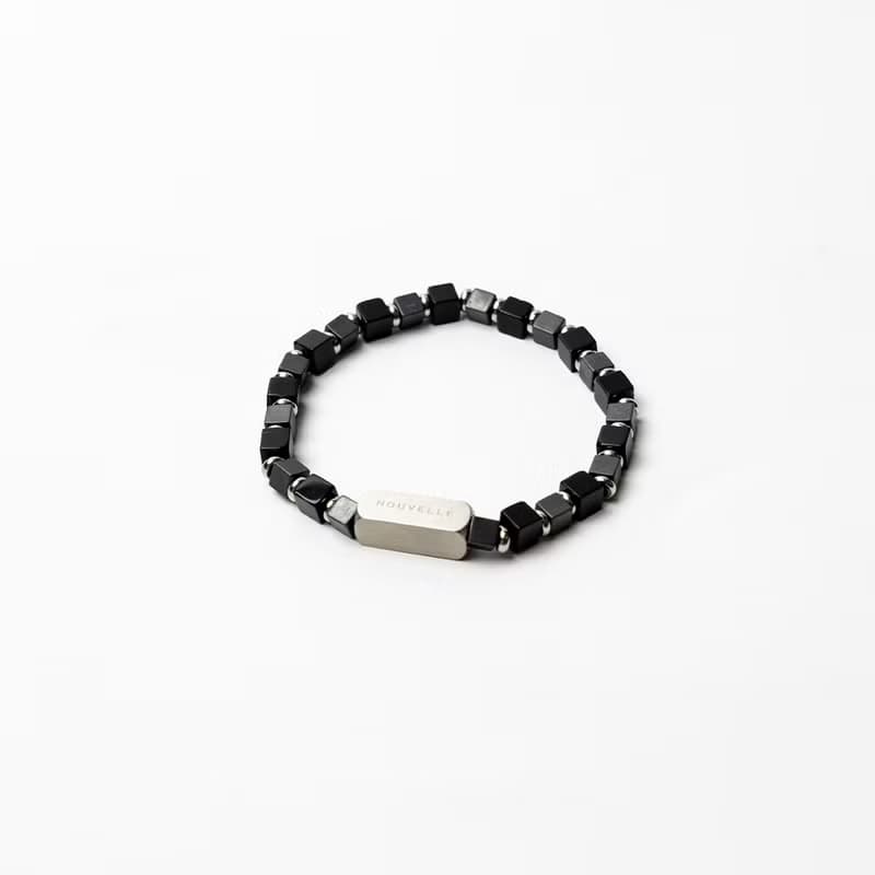 【NOUVELLE】Cube | 赤鐵礦。黑瑪瑙手鏈