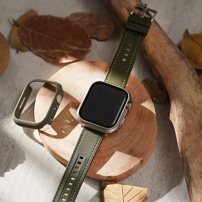 Apple watch - 防水輕便 蘋果錶帶 真皮錶帶  裝飾