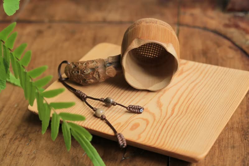 竹製品 | 竹節茶漏 竹根把手 | 茶具 茶器 | 手工打磨 自然健康