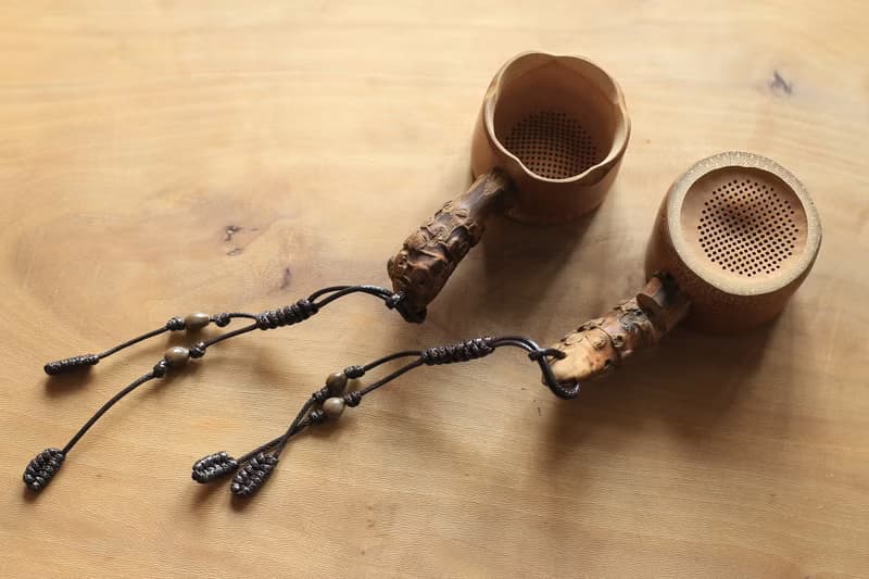 竹製品 | 竹節茶漏 竹根把手 | 茶具 茶器 | 手工打磨 自然健康