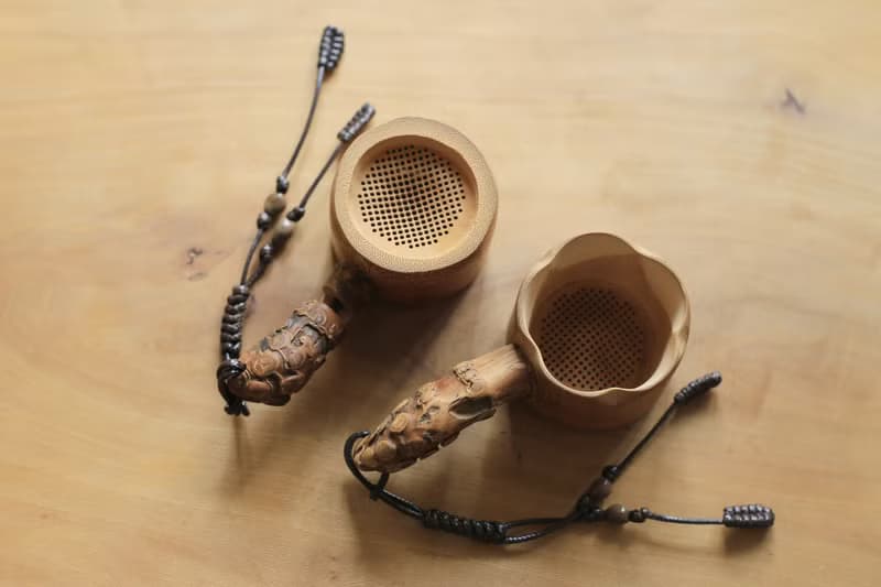 竹製品 | 竹節茶漏 竹根把手 | 茶具 茶器 | 手工打磨 自然健康