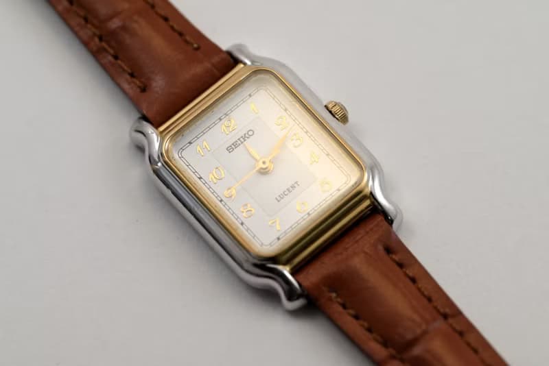 送料無料  SEIKO Lucent 4N21-5240 White Dial 女性用腕時計 クォーツ Tank Shap 手錶 古董錶 復古手錶 日本発送