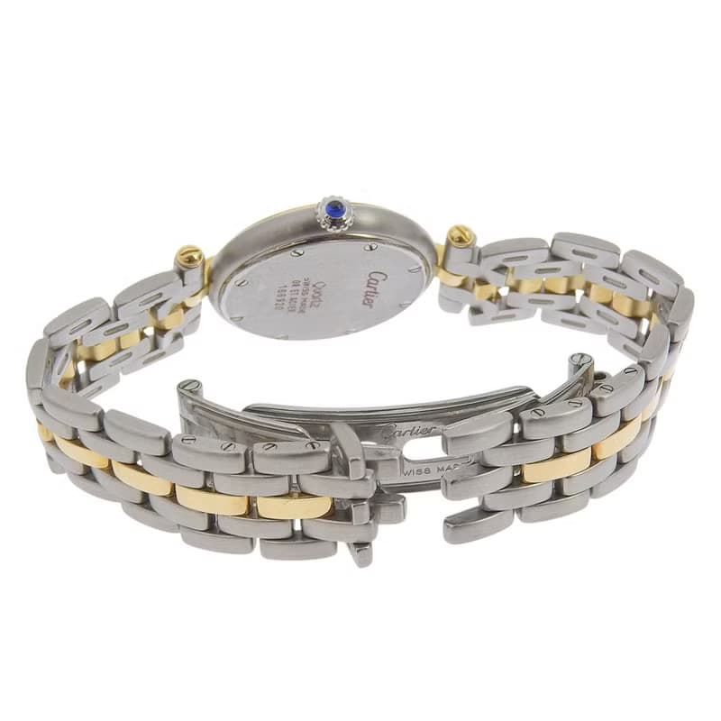 【日本直送】カルティエ CARTIER パンテールSM 1ロウ 腕時計 Cal.157 84084242 SS×YG クオーツ 白文字盤 レディース【中古】