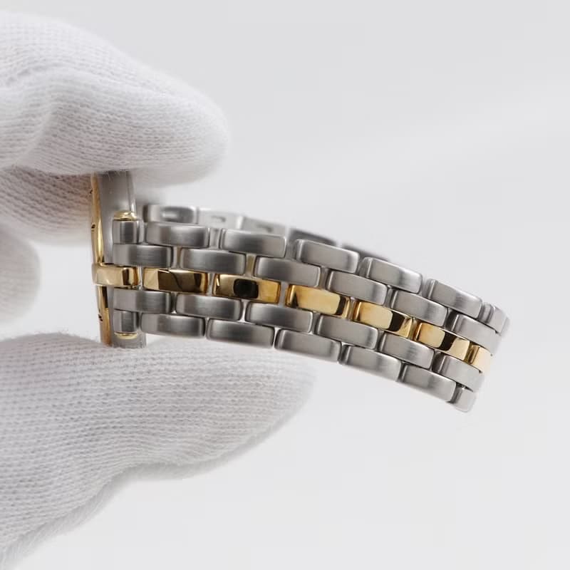 【日本直送】カルティエ CARTIER パンテールSM 1ロウ 腕時計 Cal.157 84084242 SS×YG クオーツ 白文字盤 レディース【中古】