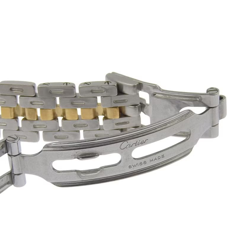 【日本直送】カルティエ CARTIER パンテールSM 1ロウ 腕時計 Cal.157 84084242 SS×YG クオーツ 白文字盤 レディース【中古】