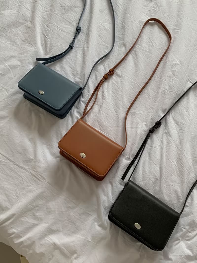韓國 The Ally | BUNNY BAG | 焦糖棕色 | 牛皮手袋 斜背包